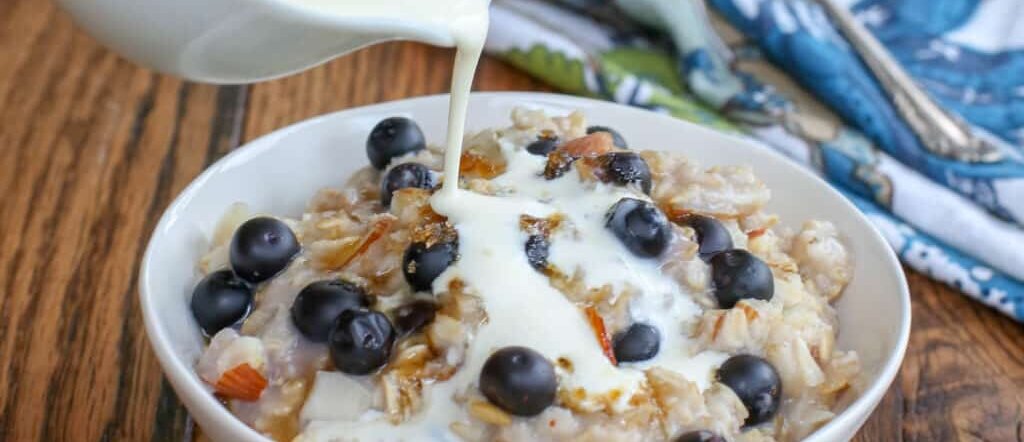 Blueberries and Cream Oatmeal